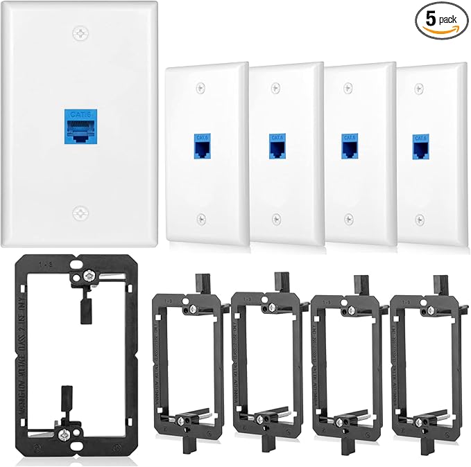 Ethernet Wall Plate Mounting Bracket